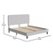 Flash Furniture Light Grey King Fabric Upholstered Platform Bed HG-3WPB21-K04-K-GY-GG - alternate 7